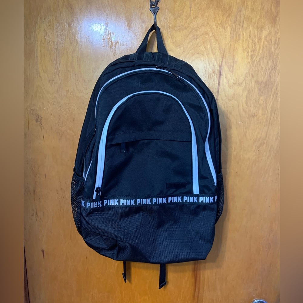 SOLD!! PINK Backpack (black)